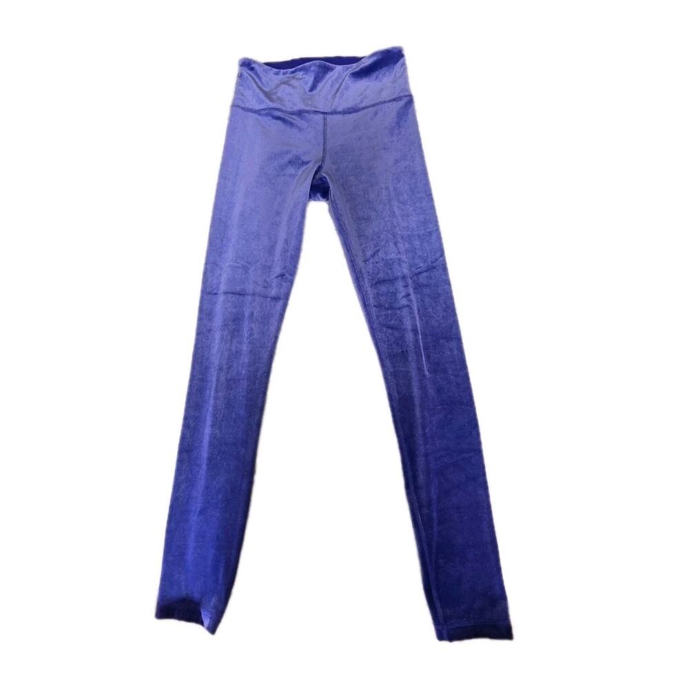 Athleta Elation Women's Small Petite Velvet Tight Leggings Purple Velvet Workout